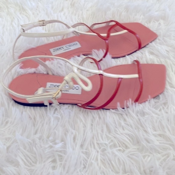 Jimmy Choo Vice coulor-block flat sandal - Picture 5 of 8